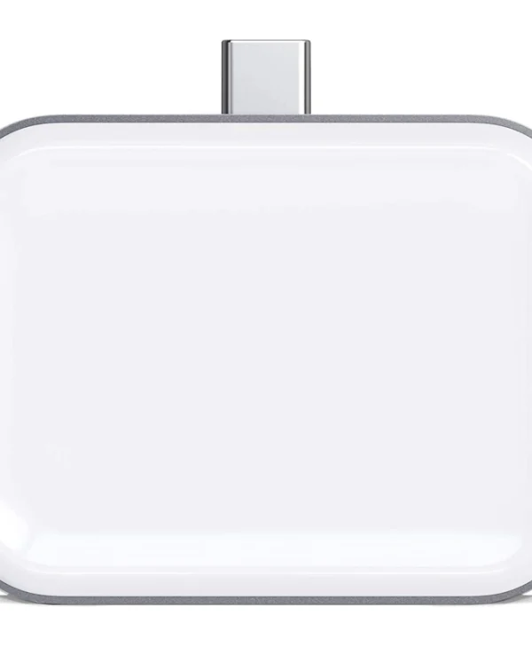 Satechi USB-C Wireless Charging Dock Βάση Φόρτισης σε Γκρι χρώμα για Apple AirPods ST-TCWCDM