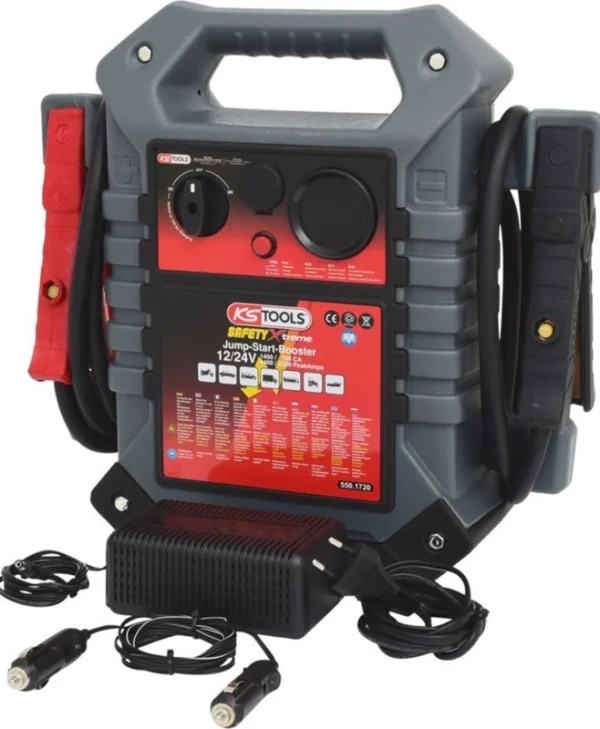 Ks Tools Φορητός Εκκινητής Μπαταρίας Αυτοκινήτου 1400A 12/24V 550.1720