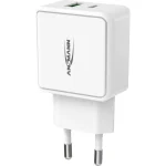 Ansmann Φορτιστής Χωρίς Καλώδιο με Θύρα USB-A και Θύρα USB-C Λευκός (HC218PD) 1001-0111 - Image 2