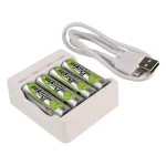 Ansmann Basic IV USB Φορτιστής 4 Μπαταριών Ni-MH Μεγέθους AA/AAA Σετ με 4x AA 1300mAh 1001-0120-01 - Image 3