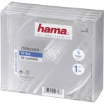 HAMA CD Box για 1 Δίσκο σε Διάφανο Χρώμα 5τμχ 44748