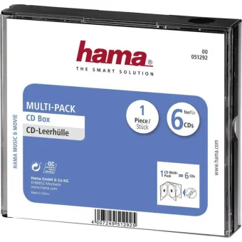 HAMA CD Box για 1 Δίσκο σε Διάφανο Χρώμα 51292