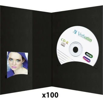 Daiber Φορητή Θήκη CD & DVD Θήκες CD Πλαστικές 100 τμχ 6613