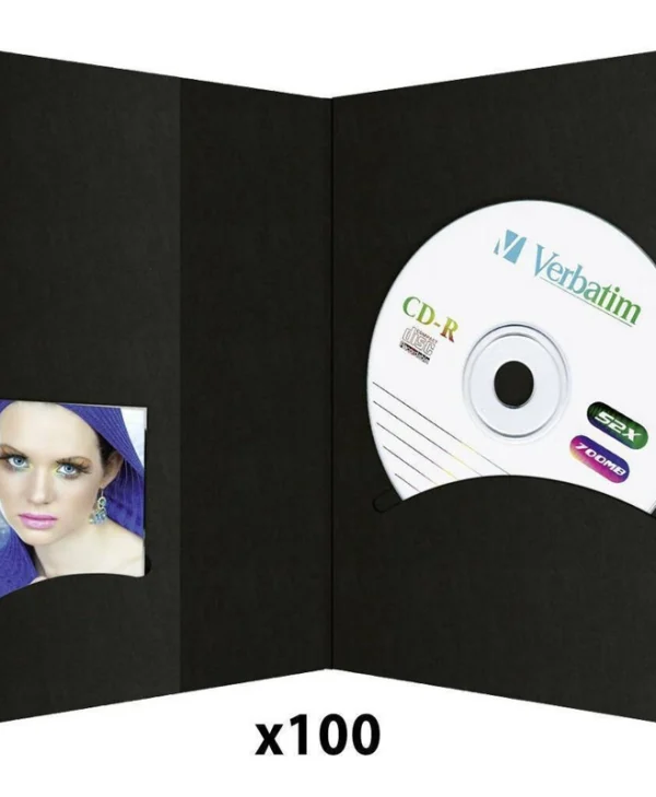 Daiber Φορητή Θήκη CD & DVD Θήκες CD Πλαστικές 100 τμχ 6613
