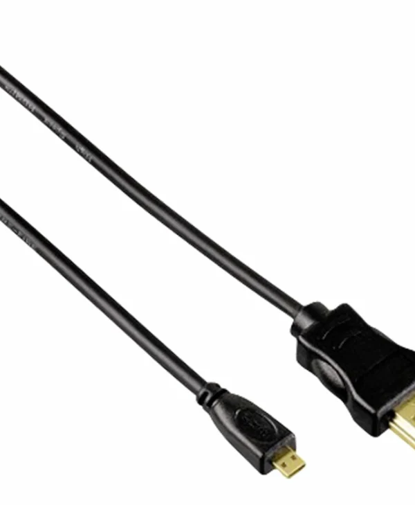 HAMA 74239 HDMI 1.4 High Speed 1080p 120Hz Cable HDMI male - micro HDMI male 0.5m Μαύρο