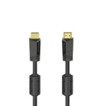 HAMA High Speed HDMI 1.4 High Speed 1080p 120Hz Cable HDMI male - HDMI male 10m Μαύρο 205009