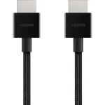 Belkin HDMI 2.1 Ultra High Speed 48Gbps 4K 120Hz HDR VRR Braided Cable HDMI male - HDMI male 2m Μαύρο AV10176BT2M-BLK - Image 4
