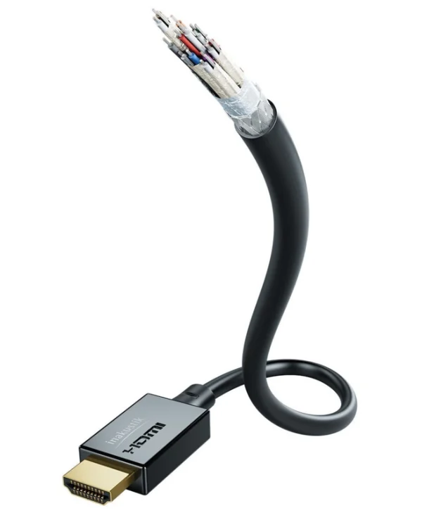 Inakustik HDMI 2.1 Ultra High Speed 48Gbps 4K 120Hz HDR VRR Cable HDMI male - HDMI male 1m Μαύρο 00324610