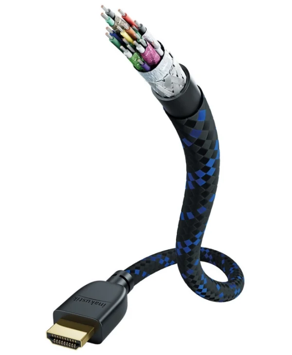 Inakustik HDMI 2.1 Ultra High Speed 48Gbps 4K 120Hz HDR VRR Cable HDMI male - HDMI male 3m Μαύρο 00423530