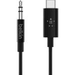 Belkin USB 2.0 Cable USB-C male - 3.5mm Μαύρο 0.9m F7U079bt03-BLK F7U079BT03-BLK - Image 3