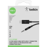 Belkin USB 2.0 Cable USB-C male - 3.5mm Μαύρο 0.9m F7U079bt03-BLK F7U079BT03-BLK - Image 5