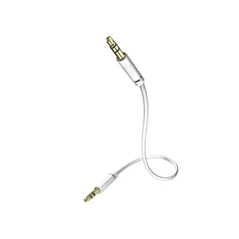 Inakustik Καλώδιο Ήχου 3.5mm male - 3.5mm male Λευκό 0.5m με Επίχρυσους Ακροδέκτες 003101005