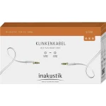 Inakustik Καλώδιο Ήχου 3.5mm male - 3.5mm male Λευκό 0.5m με Επίχρυσους Ακροδέκτες 003101005 - Image 2