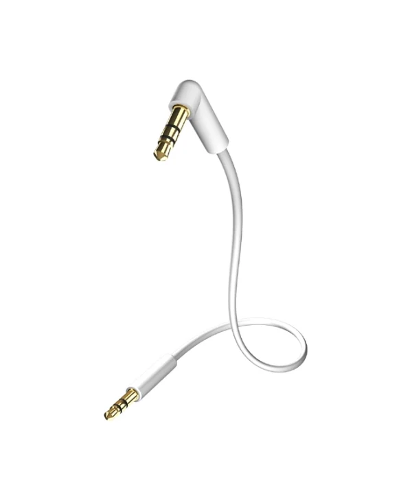 Inakustik Καλώδιο Ήχου 3.5mm male - 3.5mm male Λευκό 1.5m με Επίχρυσους Ακροδέκτες 004104015