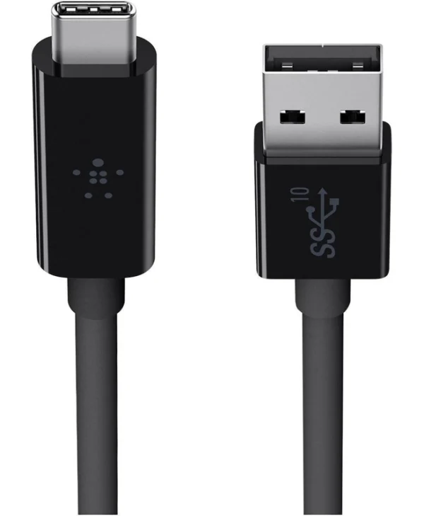 Belkin 3.1 USB-A to USB-C Cable USB 3.1 Cable USB-C male - USB-A PD Μαύρο 1m F2CU029BT1M-BLK