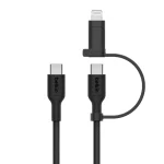 Belkin Braided USB to Type-C / Lightning Cable Μαύρο 1.5m (CAC003HQ1.5MBK) - Image 2