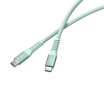 Verbatim Braided / Magnetic / Spiral USB 2.0 Cable USB-C male - USB-C 100W PD Πράσινο 1.2m 31855 - Image 5