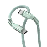 Verbatim Braided / Magnetic / Spiral USB 2.0 Cable USB-C male - USB-C 100W PD Πράσινο 1.2m 31855 - Image 6