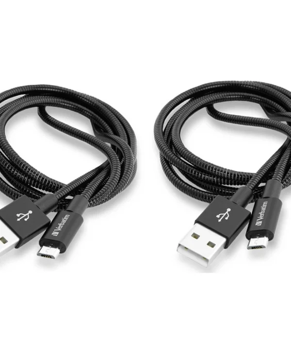 Verbatim Braided USB 2.0 to micro USB Cable Μαύρο 1m (48874)