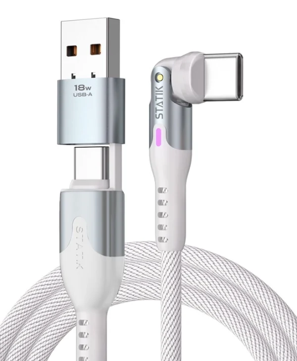 Statik USB to Type-C Cable Λευκό 2m PUP-0455-6FT-CC-WHT