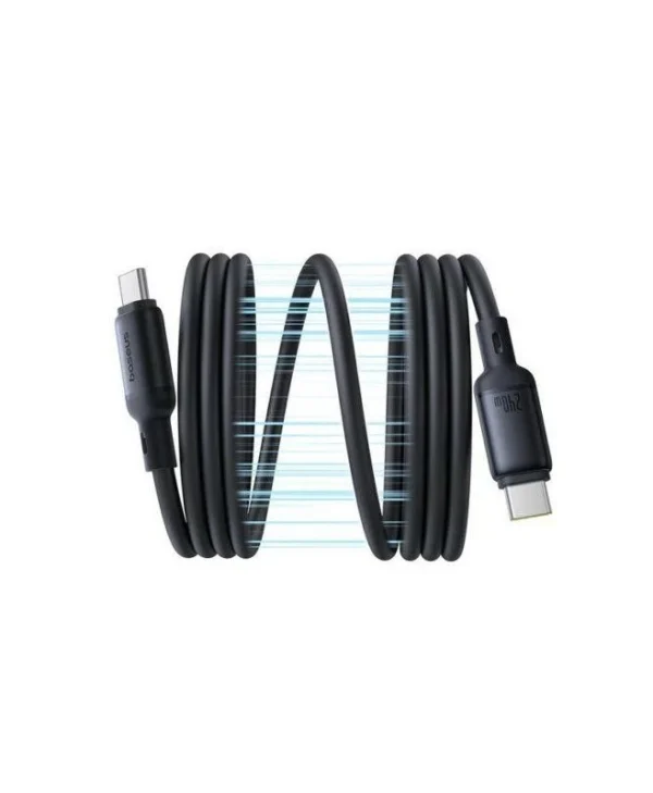 Baseus Picogo Magnetic Magnetic USB 2.0 Cable USB-C male - USB-C 240W PD Μαύρο 1m P10376800121-00
