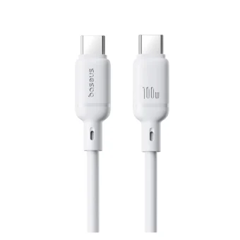 Baseus Series USB 2.0 Cable USB-C male - USB-C 100W Λευκό 1m P10377704213-00
