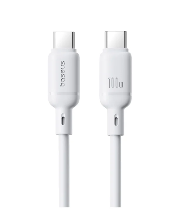 Baseus Series USB 2.0 Cable USB-C male - USB-C 100W Λευκό 1m P10377704213-00