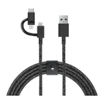 Native Union Cosmos Braided USB to Lightning / Type-C / micro USB Cable Μαύρο 2m BELT-ULC-CS-BLK-NP - Image 2