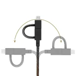 Native Union Cosmos Braided USB to Lightning / Type-C / micro USB Cable Μαύρο 2m BELT-ULC-CS-BLK-NP - Image 5