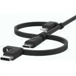 Belkin Regular USB to Lightning / Type-C / micro USB Cable Μαύρο 1m (CAC001BT1MBK) - Image 2