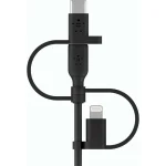 Belkin Regular USB to Lightning / Type-C / micro USB Cable Μαύρο 1m (CAC001BT1MBK) - Image 6