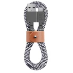 Native Union Union Belt Braided USB 2.0 Cable USB-C male - USB-A Γκρι 1.2m BELT-AC-ZEB-NP