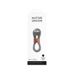 Native Union Union Belt Braided USB 2.0 Cable USB-C male - USB-A Γκρι 1.2m BELT-AC-ZEB-NP - Image 2