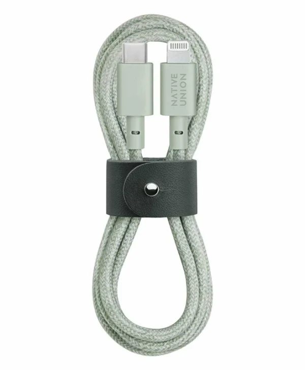 Native Union USB 2.0 Cable USB-C male - Lightning Sage 1.2m (BELT-CL-GRN-2-NP)