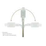Native Union USB 2.0 Cable USB-C male - Lightning Sage 1.2m (BELT-CL-GRN-2-NP) - Image 4