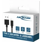 Ansmann USB 2.0 Cable USB-C male - USB-A Μαύρο 1m 1700-0130 - Image 6