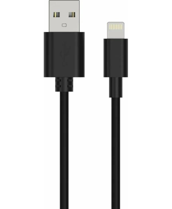 Ansmann Regular USB to Lightning Cable Μαύρο 1m (1700-0131)