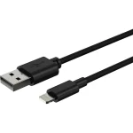 Ansmann Regular USB to Lightning Cable Μαύρο 1m (1700-0131) - Image 2