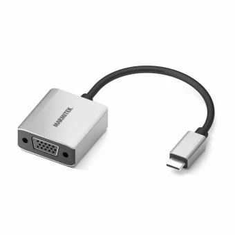 Marmitek Μετατροπέας USB-C male σε VGA female Ασημί (8370) 25008370