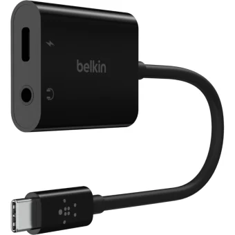 Belkin RockStar Μετατροπέας 3.5mm / USB-C male σε USB-C female 1τμχ NPA004BTBK