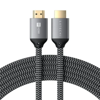 Satechi HDMI 2.1 Ultra High Speed 48Gbps 4K 120Hz HDR VRR Cable HDMI male - HDMI male 2m Μαύρο ST-8KHC2MM