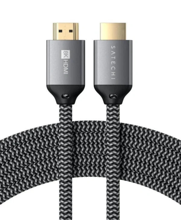 Satechi HDMI 2.1 Ultra High Speed 48Gbps 4K 120Hz HDR VRR Cable HDMI male - HDMI male 2m Μαύρο ST-8KHC2MM