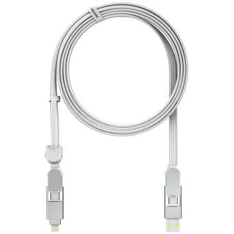Rolling Square USB-A to Lightning Cable 100W Λευκό 2m XLM02R