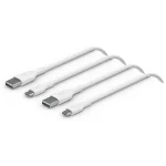 Belkin 2Pack USB 2.0 Cable USB-C male - USB-A 15W Λευκό 1m CAB001BT1MWH2PK CAB001bt1MWH2PK - Image 3