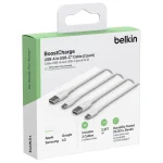 Belkin 2Pack USB 2.0 Cable USB-C male - USB-A 15W Λευκό 1m CAB001BT1MWH2PK CAB001bt1MWH2PK - Image 7