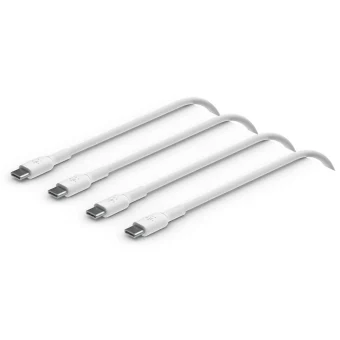 Belkin 2Pack USB 2.0 Cable USB-C male - USB-C 60W PD Λευκό 1m CAB003BT1MWH2PK CAB003bt1MWH2PK
