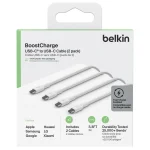 Belkin 2Pack USB 2.0 Cable USB-C male - USB-C 60W PD Λευκό 1m CAB003BT1MWH2PK CAB003bt1MWH2PK - Image 3