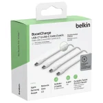 Belkin 2Pack Braided USB 2.0 Cable USB-C male - USB-C 60W PD Λευκό 2m CAB004BT2MWH2PK - Image 4