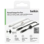 Belkin 2Pack Braided USB 2.0 Cable USB-C male - USB-C PD Μαύρο 1m CAB011BT1MBW2PK CAB011bt1MBW2PK - Image 4