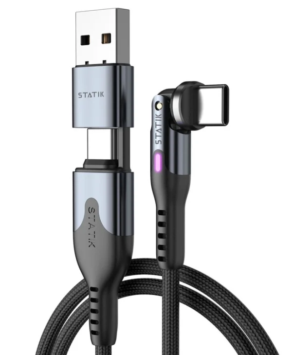 3M Braided USB 2.0 Cable USB-C male - USB-C Μαύρο 3m PUP-0455-10FT-CC